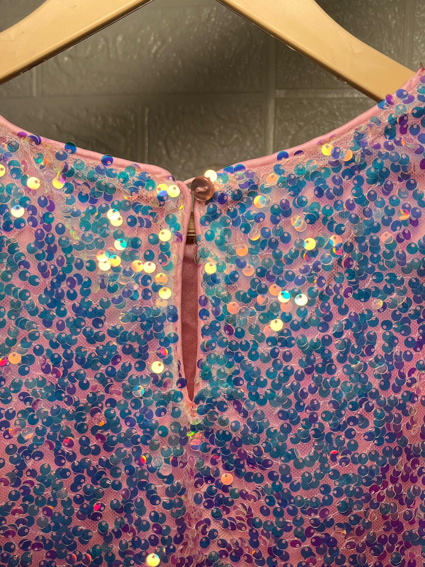 01. Cute Pink Sequin Top