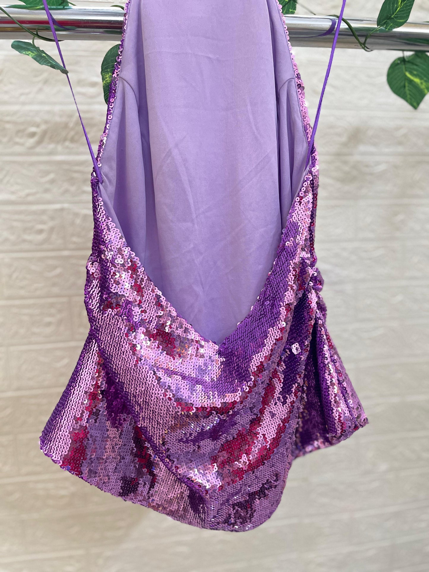 04. Lavender Zara Backless Top