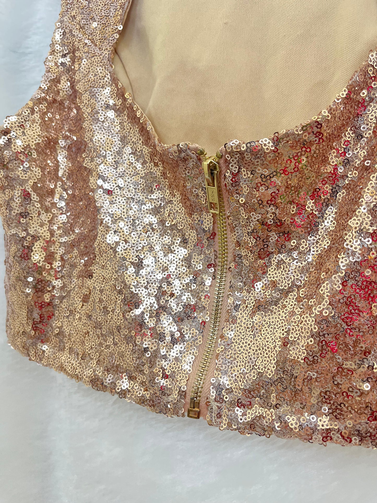 09. Back Cutout Sequin Top