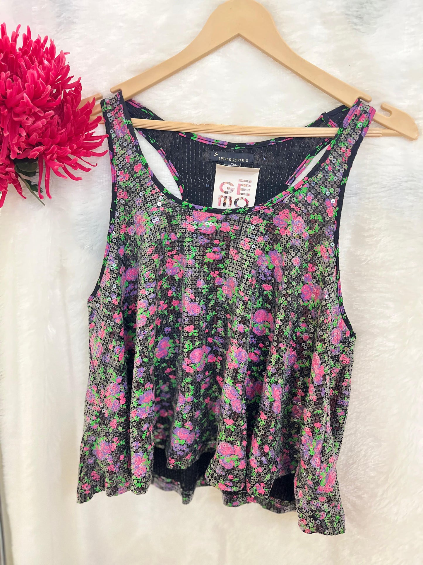 12. Beautiful Flower Sequin Work Top