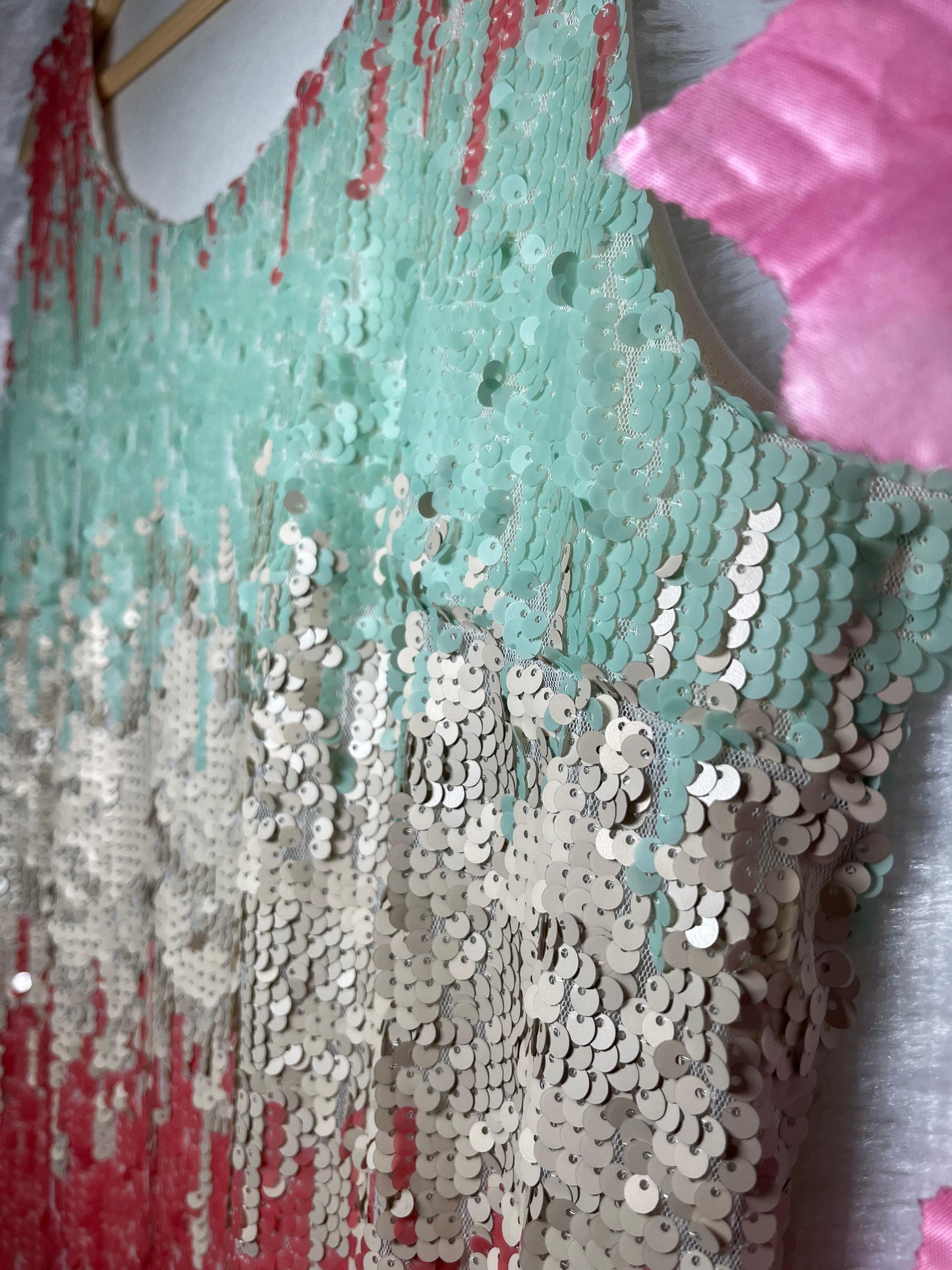 19. Multi Color Sequin Top