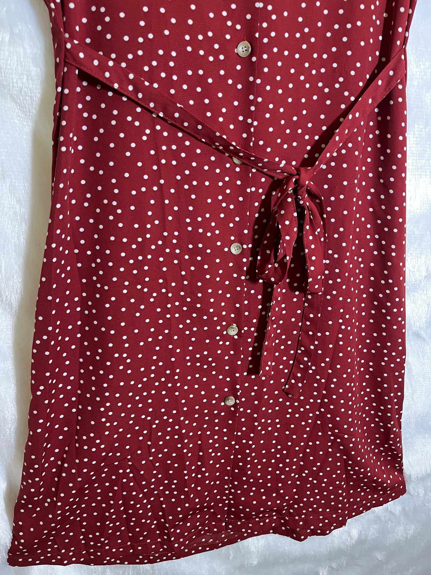 Soft Glam Dotted Dress