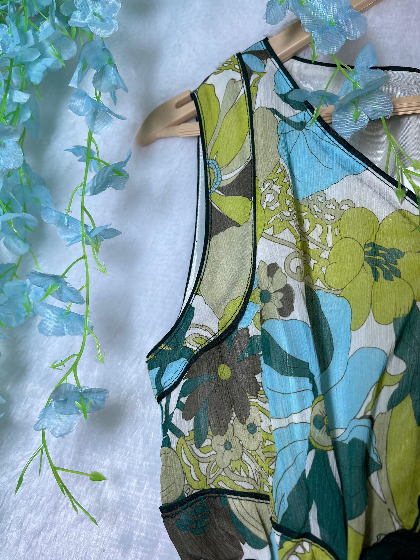 Moss-Mint Bloom Dress