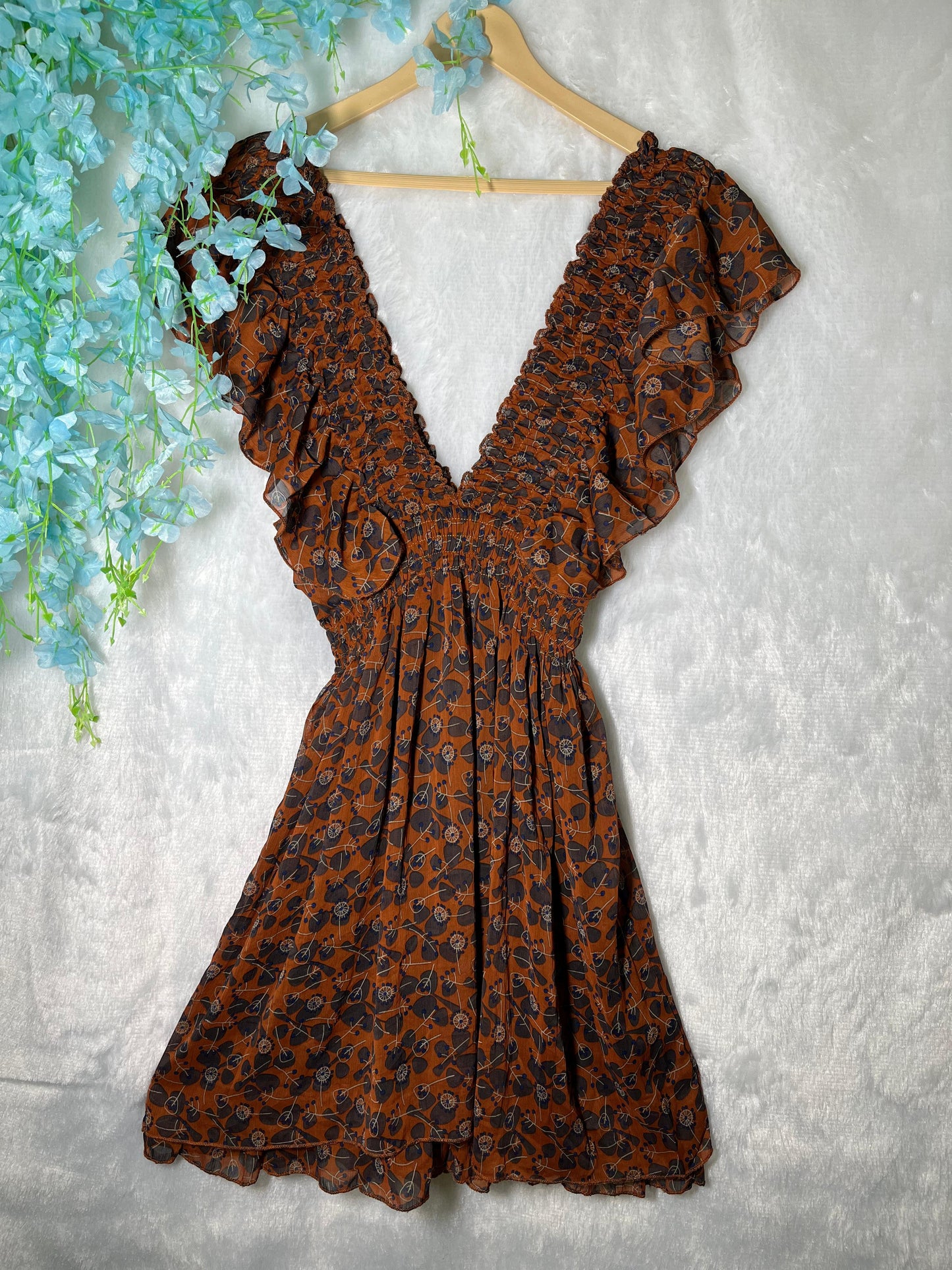 Boho Burnt Dress