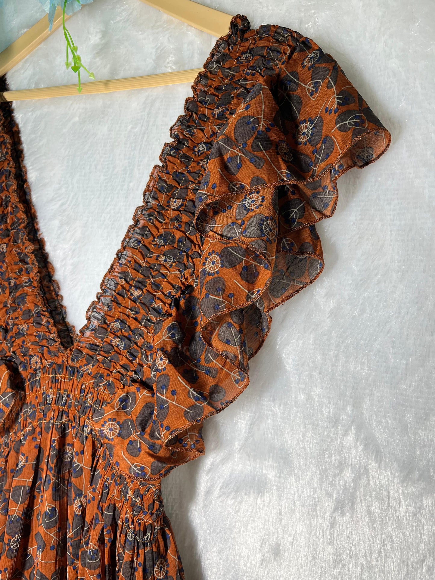 Boho Burnt Dress