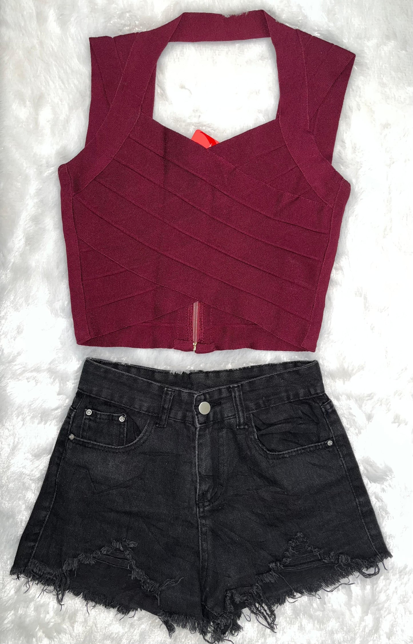 Bandage Fit Halter Crop Top