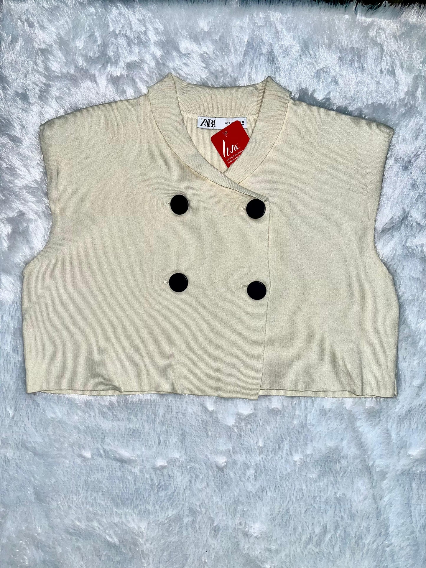 Zara Blazer Babe Crop Top