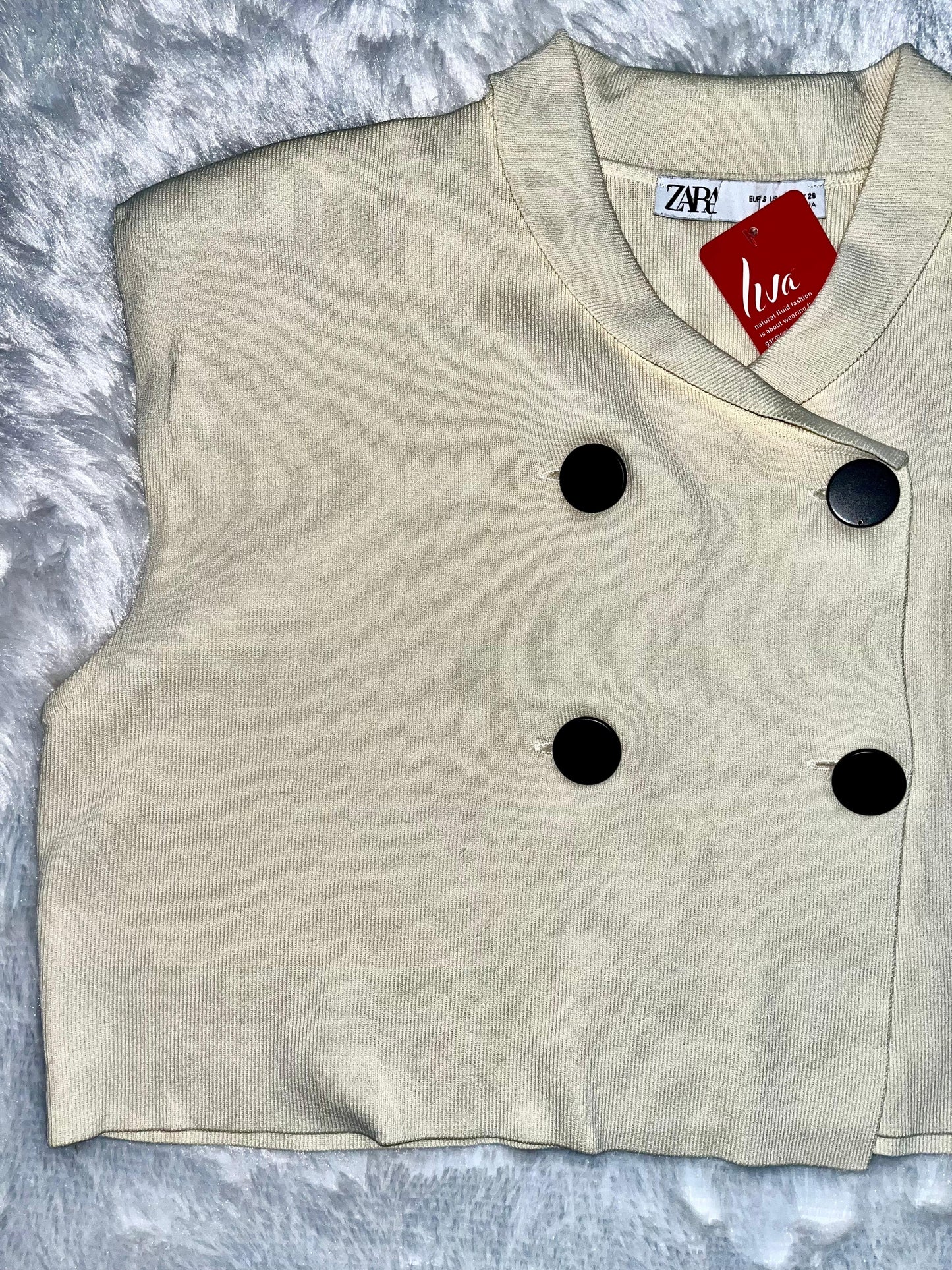 Zara Blazer Babe Crop Top