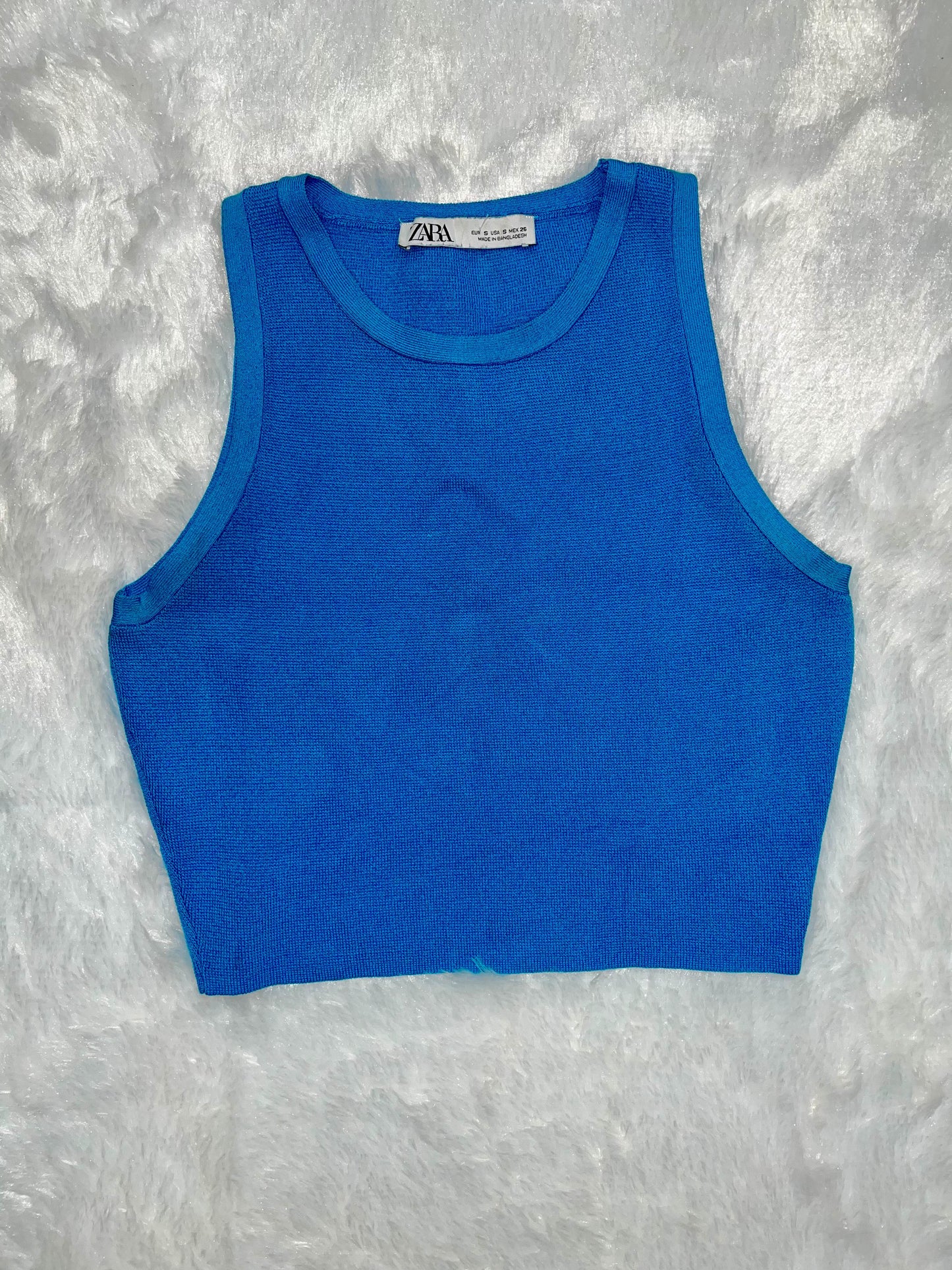 Zara Blue Hour Crop Top
