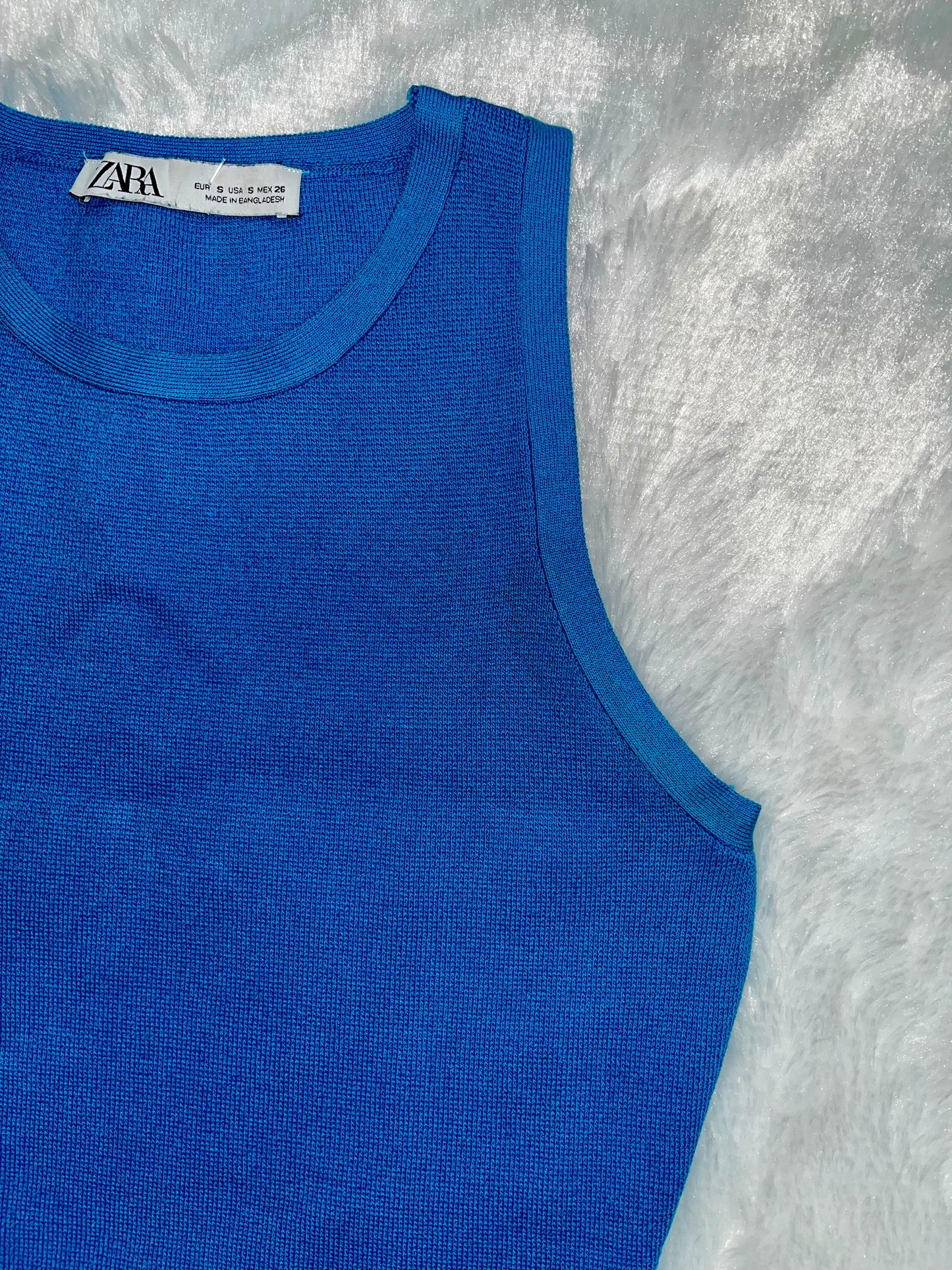Zara Blue Hour Crop Top