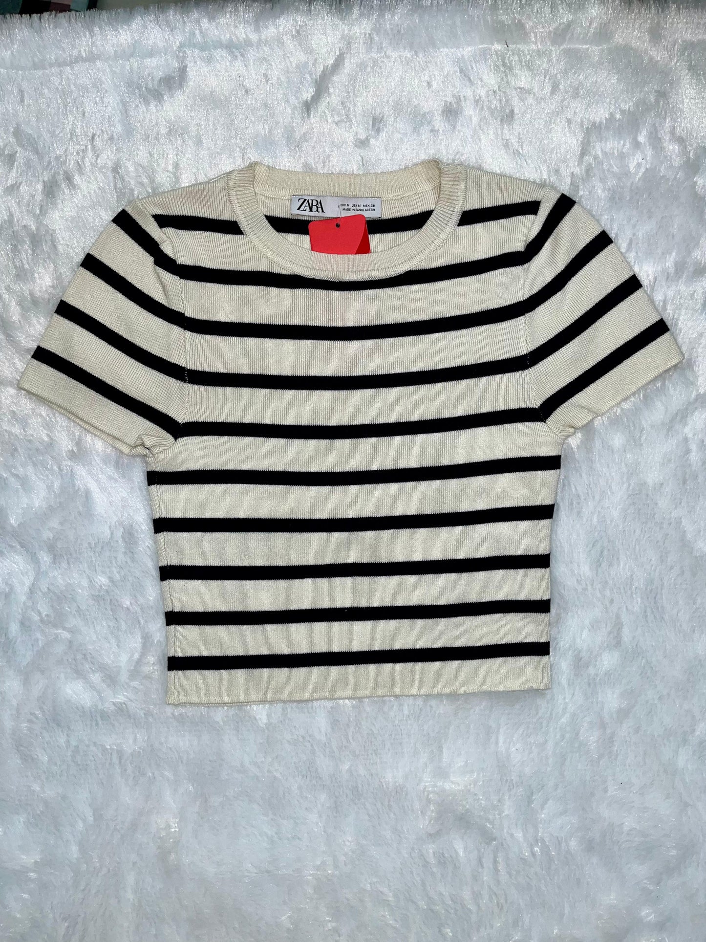 Zara Stripe Game Crop Top