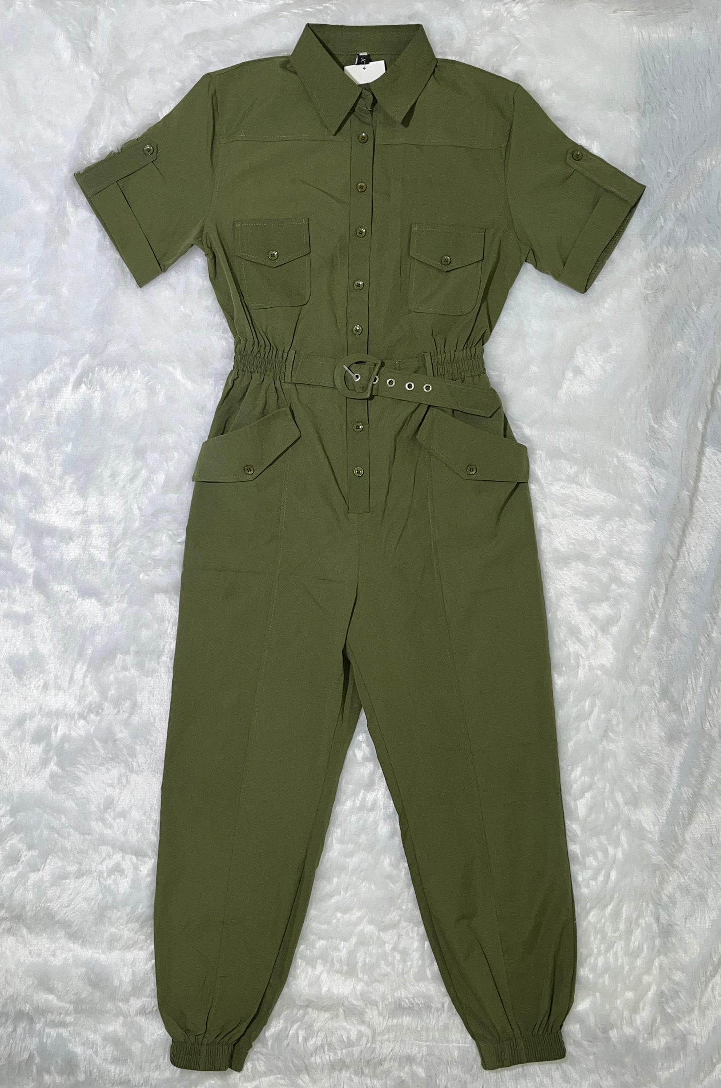 City Safari Jumpsuit – Collared & Cuffed