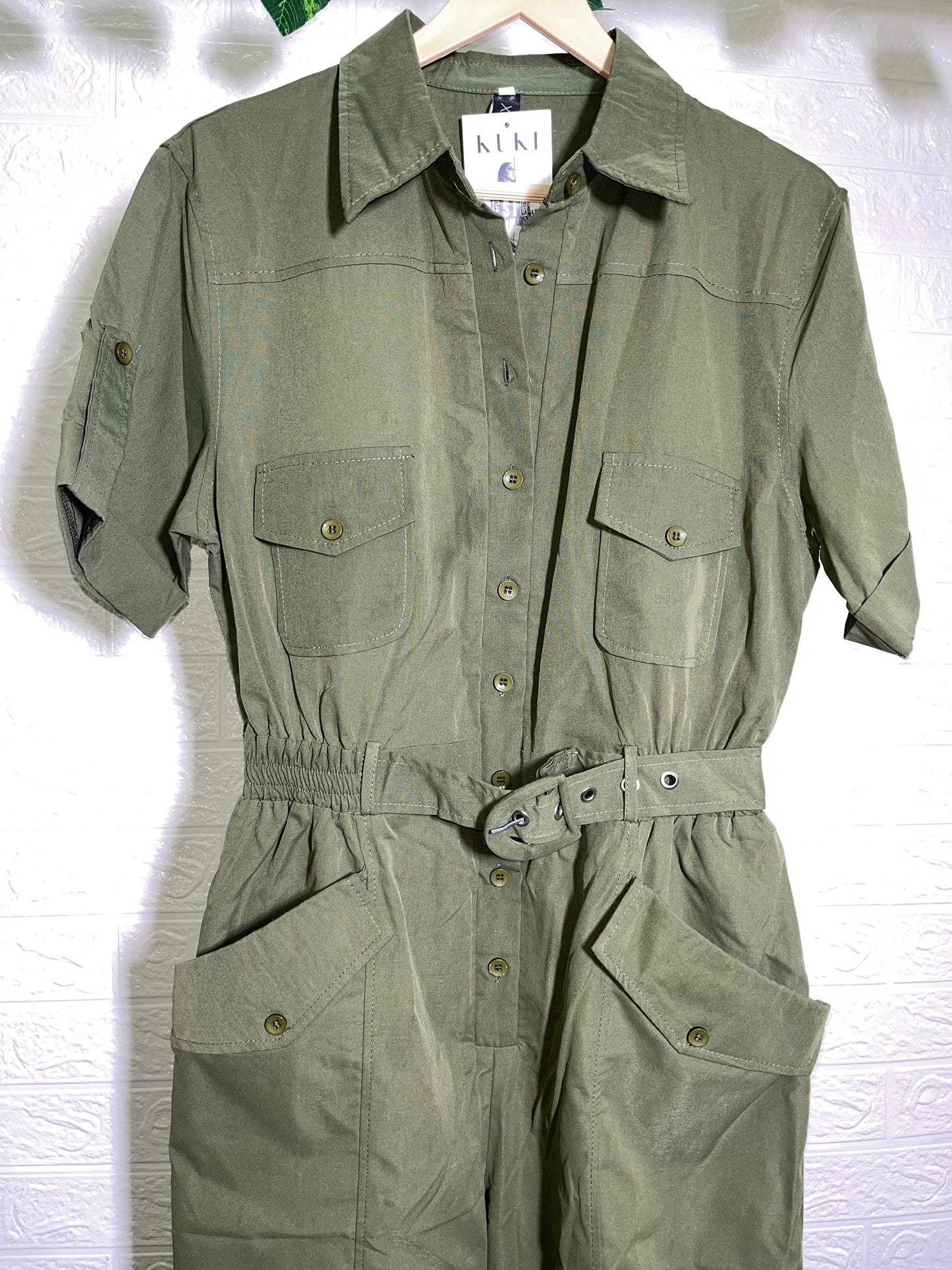 City Safari Jumpsuit – Collared & Cuffed