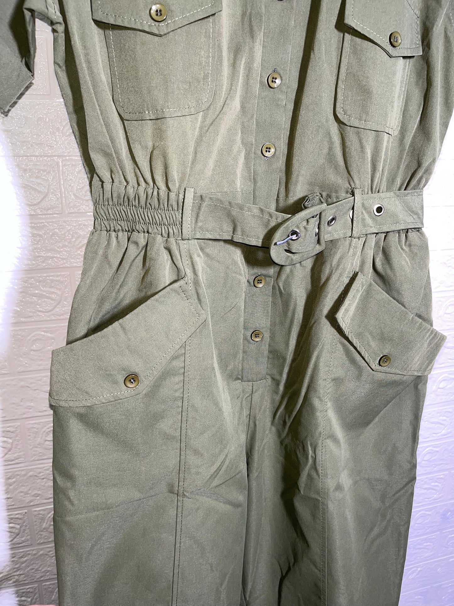 City Safari Jumpsuit – Collared & Cuffed