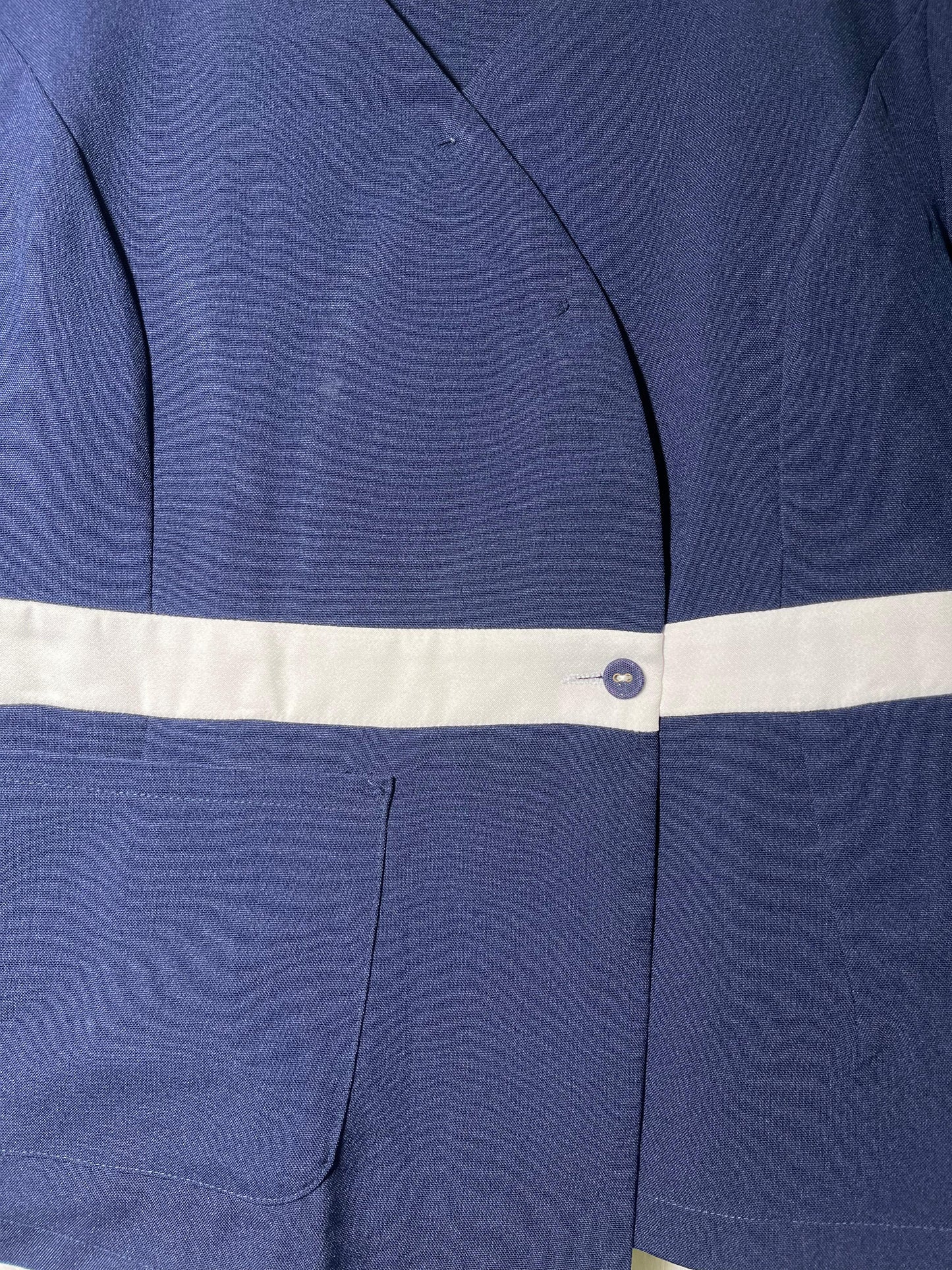 Elegant Navy Longline Coat Top