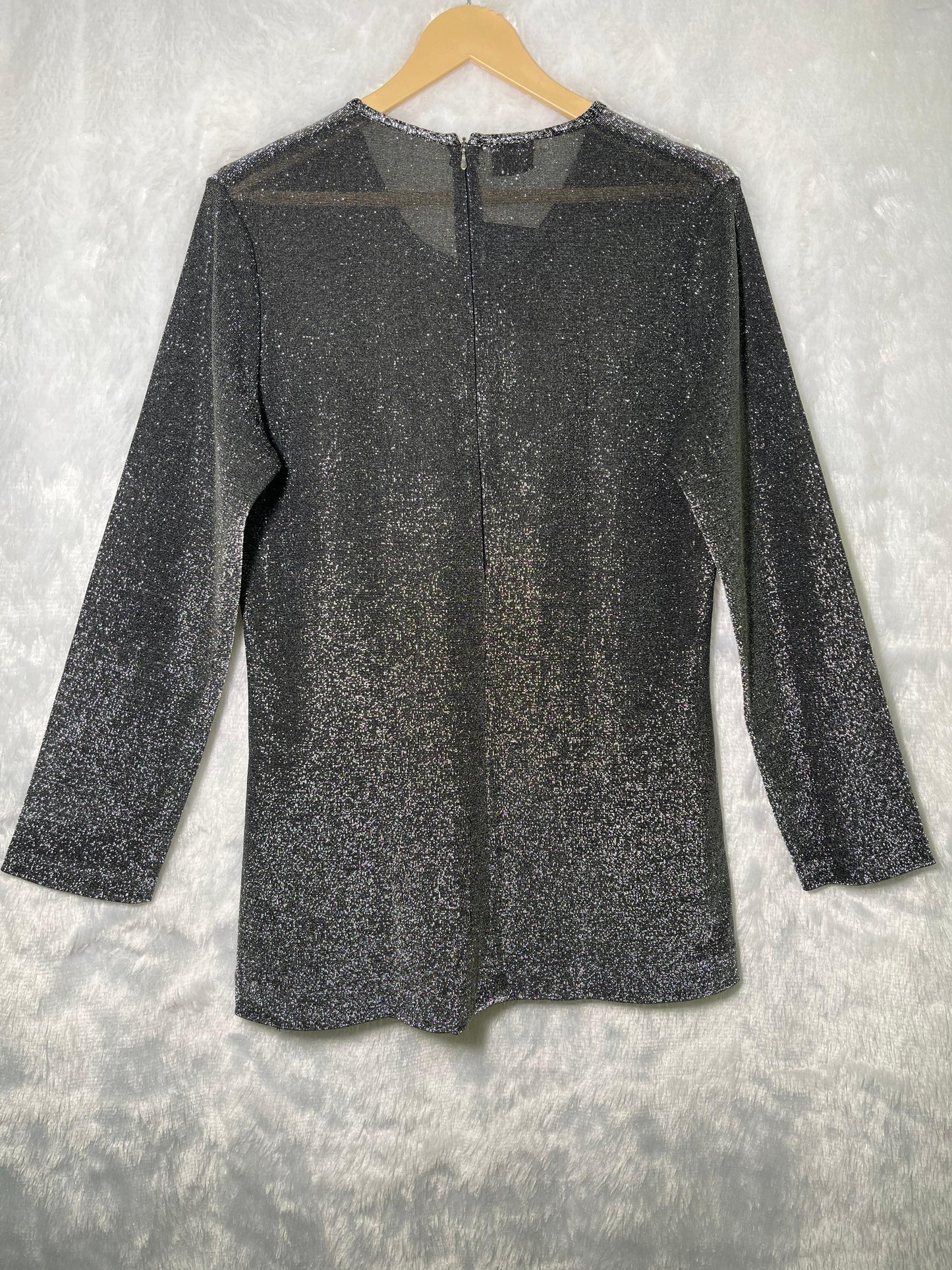 Silver Shimmer Party Wear Blouse