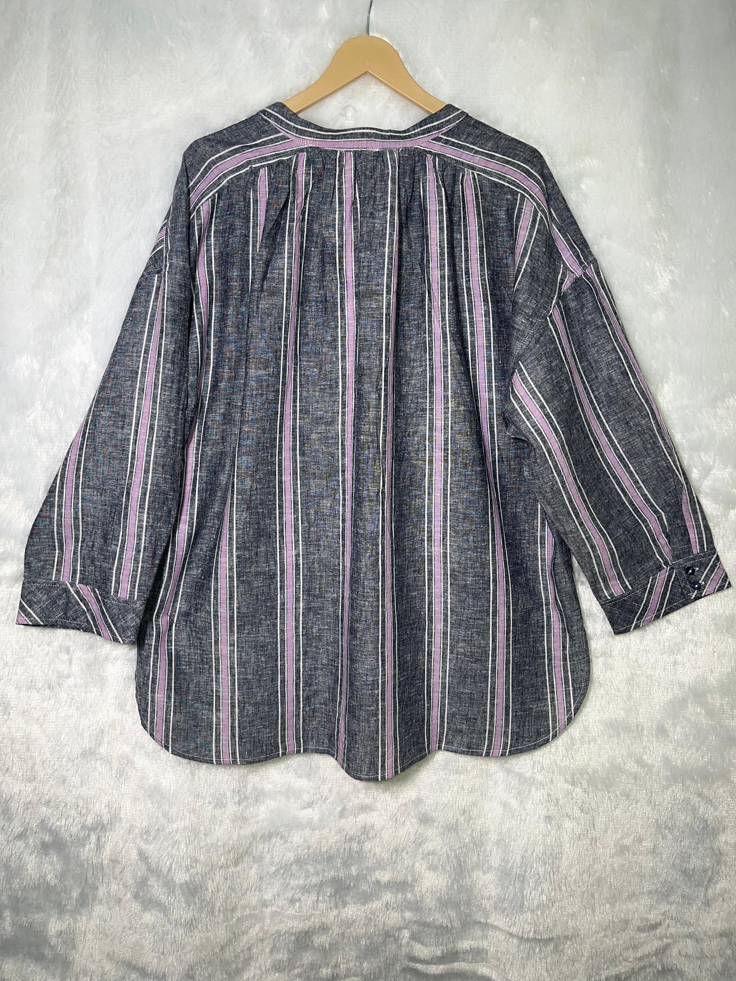 Laundray Oversized Strip Blouse