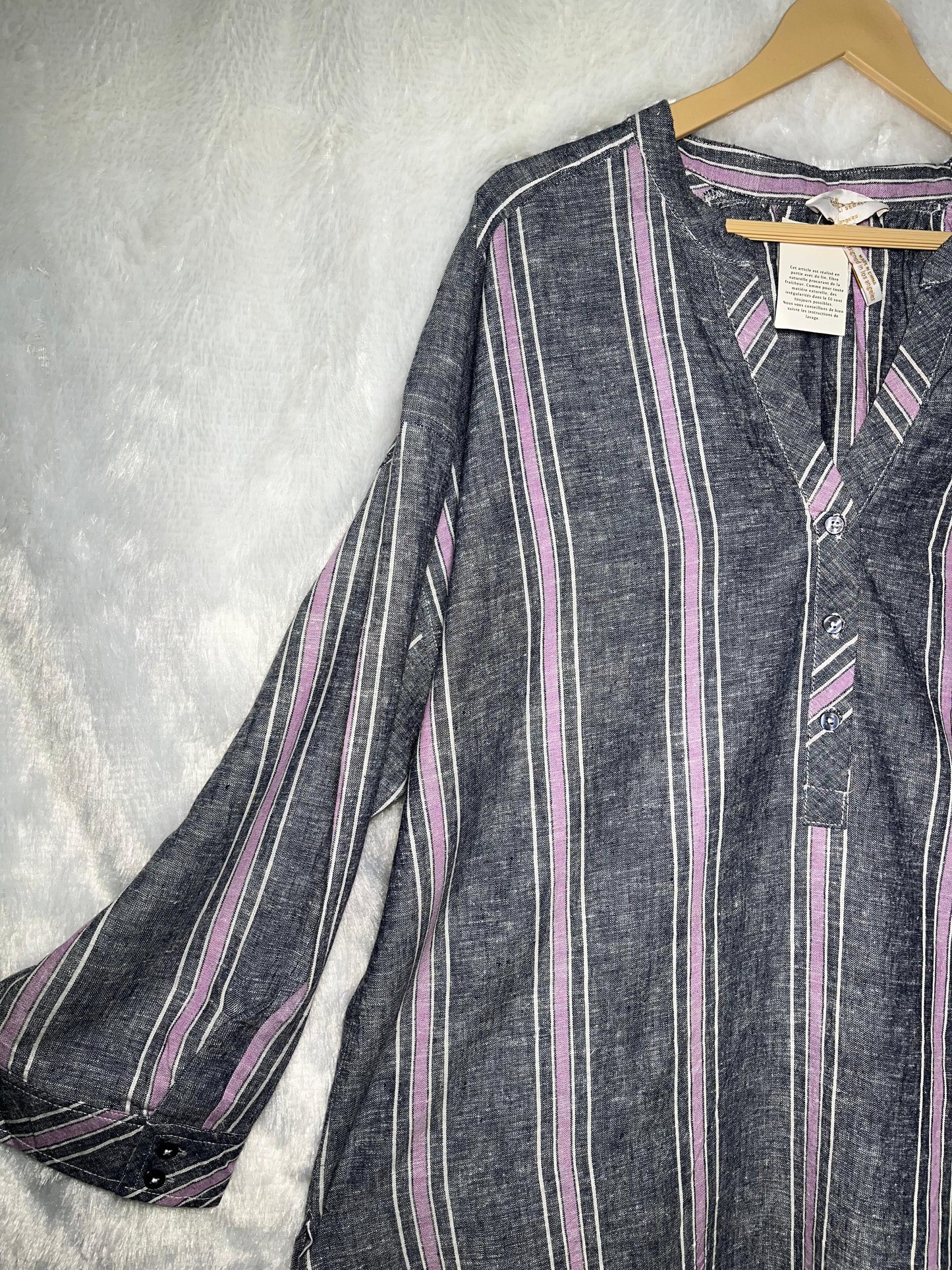 Laundray Oversized Strip Blouse