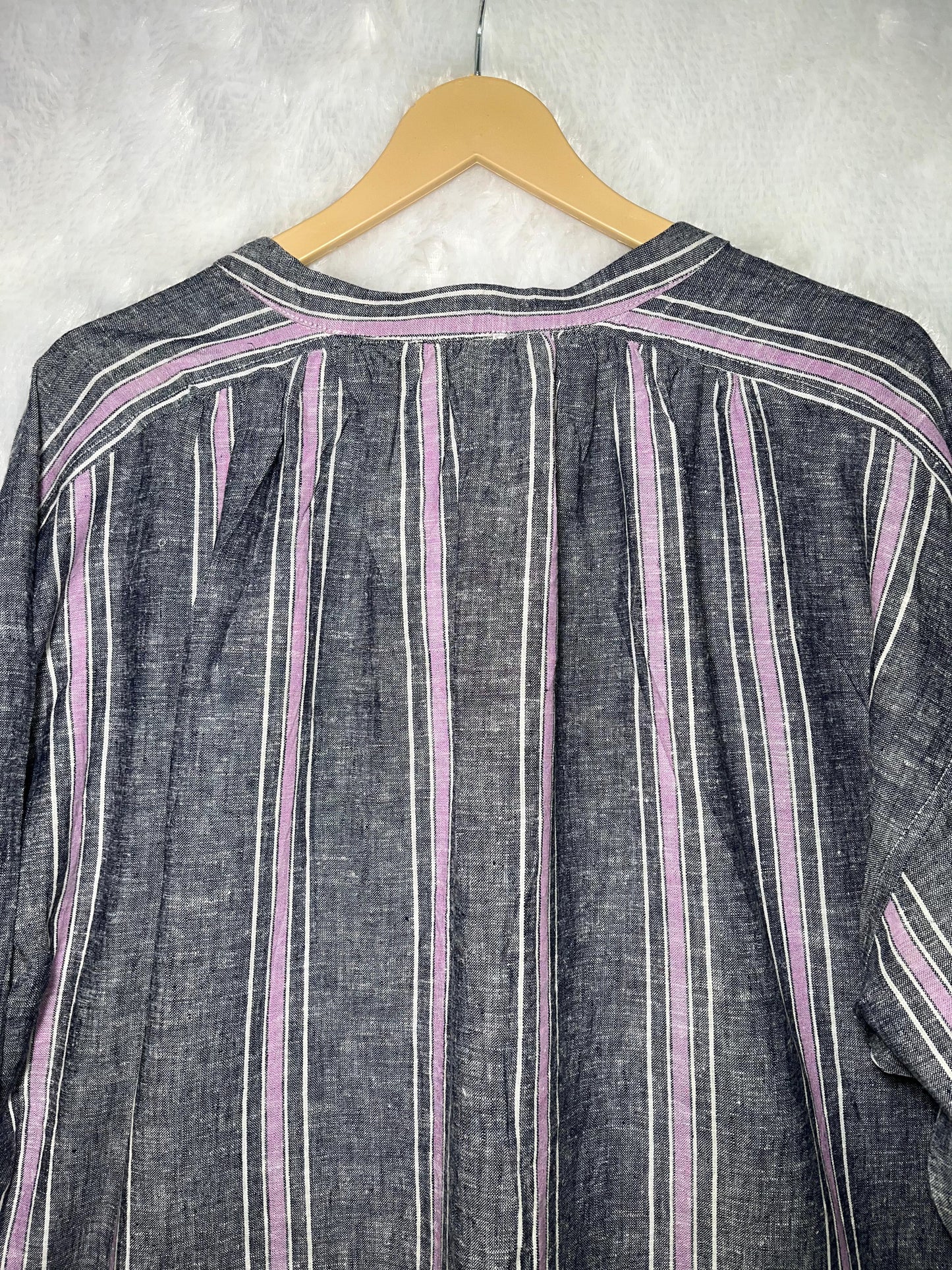 Laundray Oversized Strip Blouse