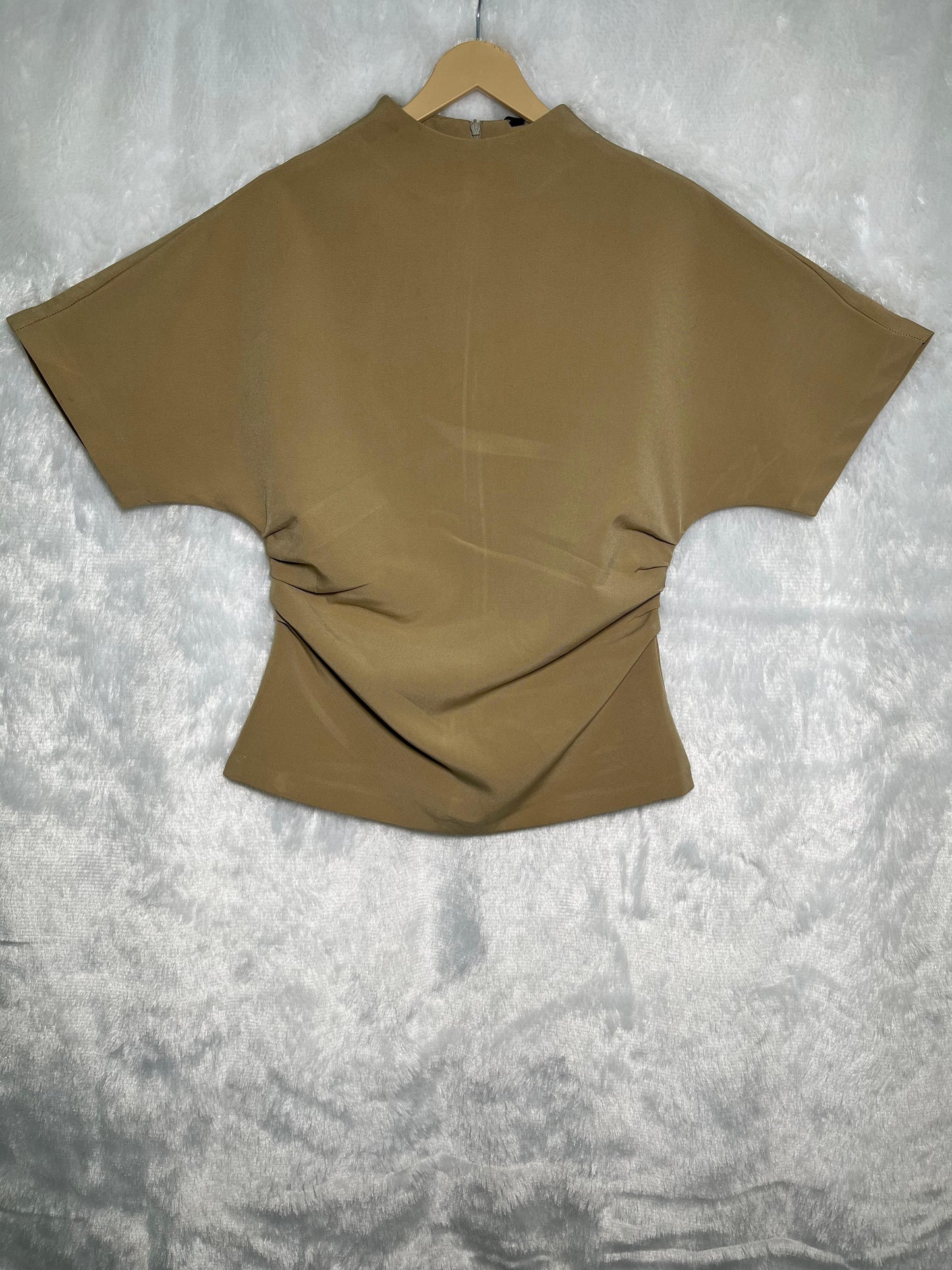 H&M Latte Twist Waist Top