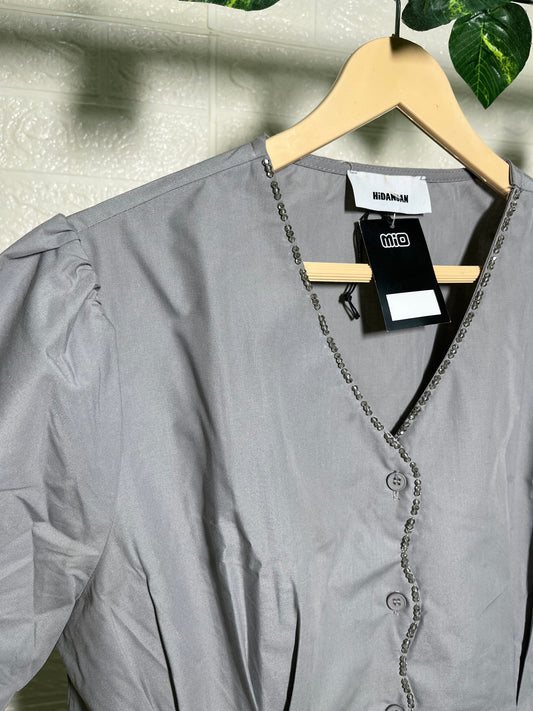 Gleam in Grey Shirt