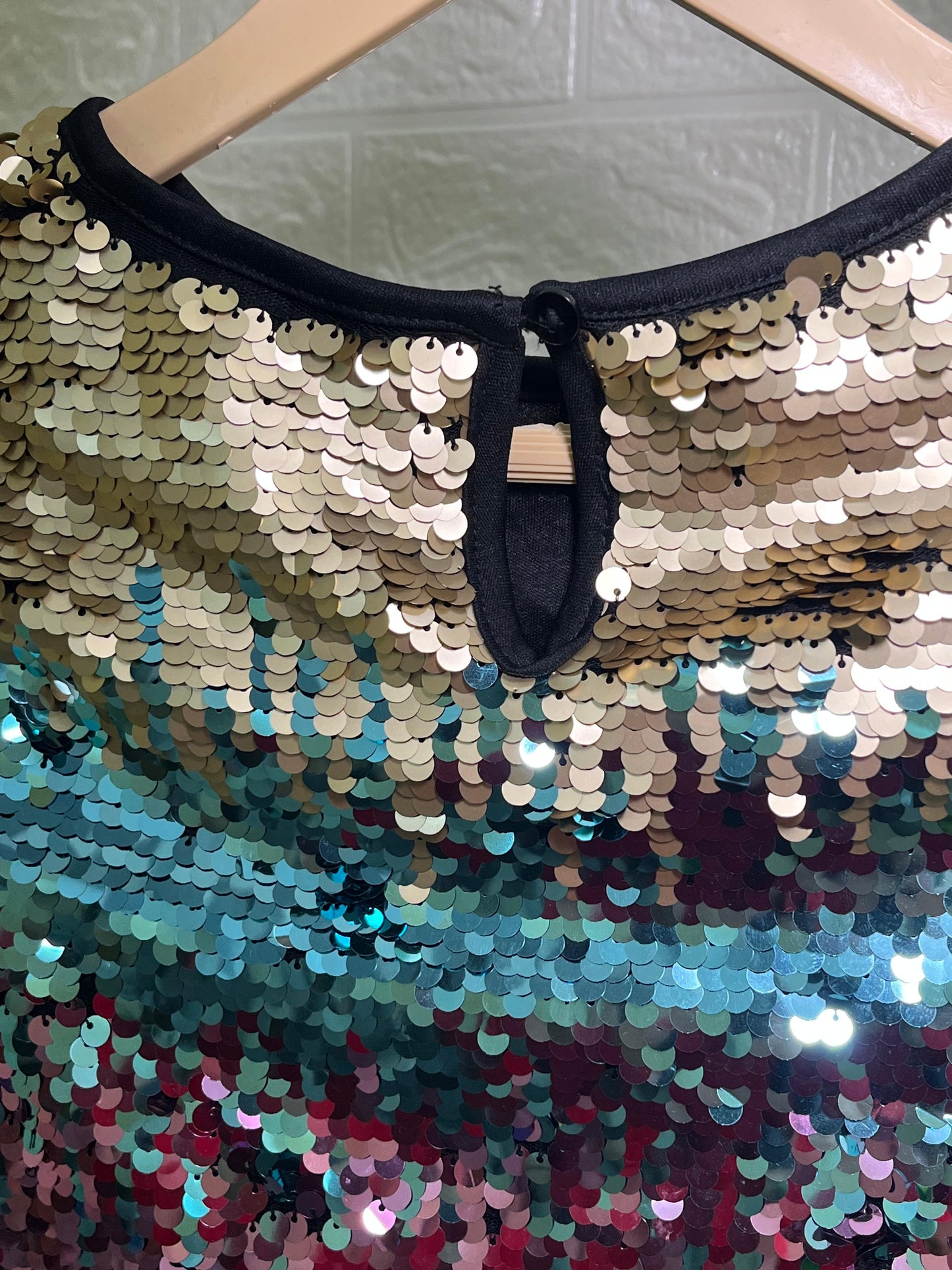 02. Multi-color Sequin Top