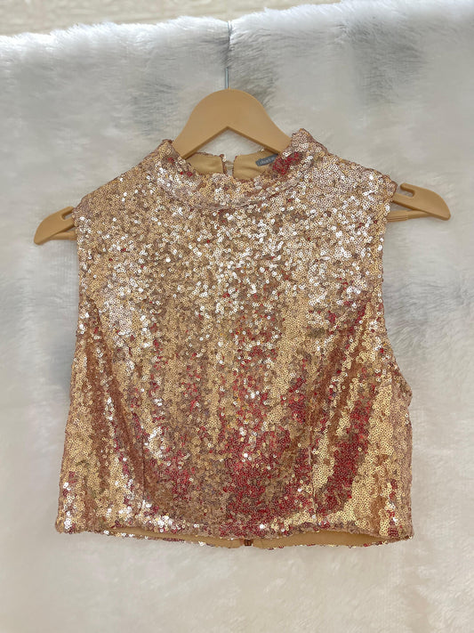 09. Back Cutout Sequin Top