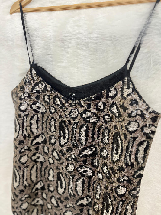11. Snake Sequin Top