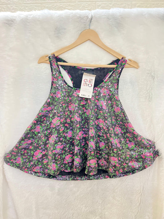 12. Beautiful Flower Sequin Work Top