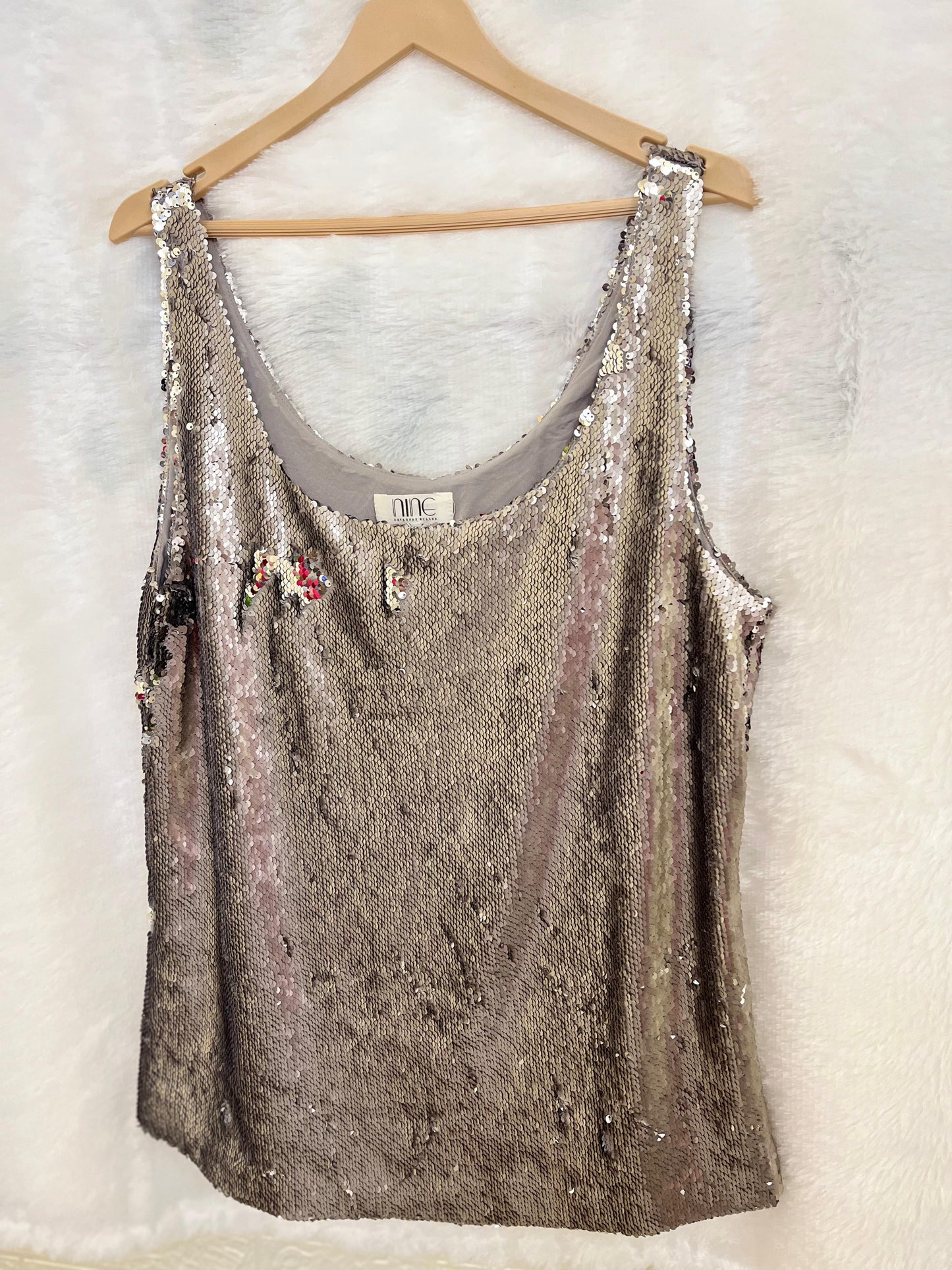 14. Duel Tone (matte & shimmer) Sequin Top
