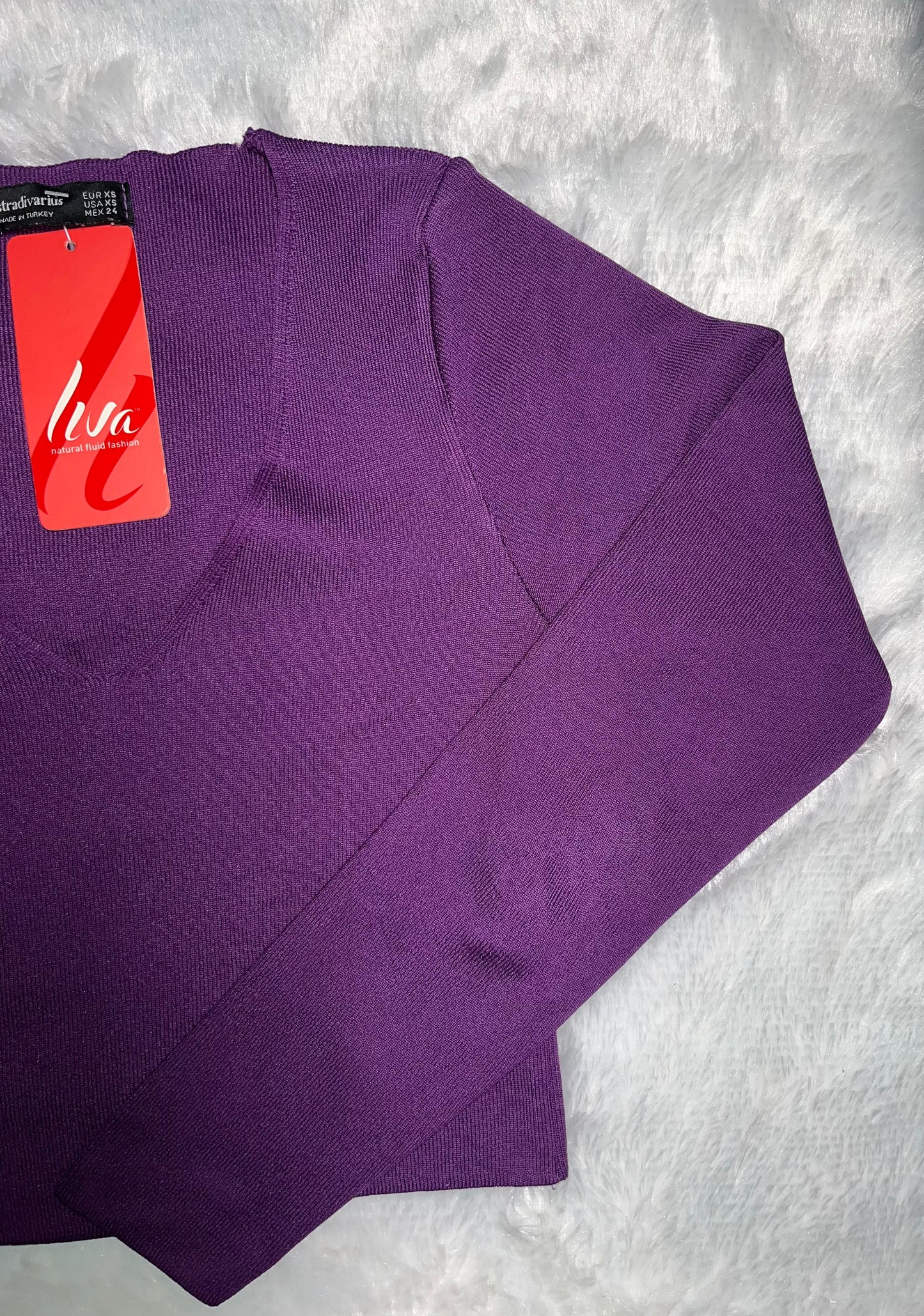Stradivarius Purple Reign Crop Top