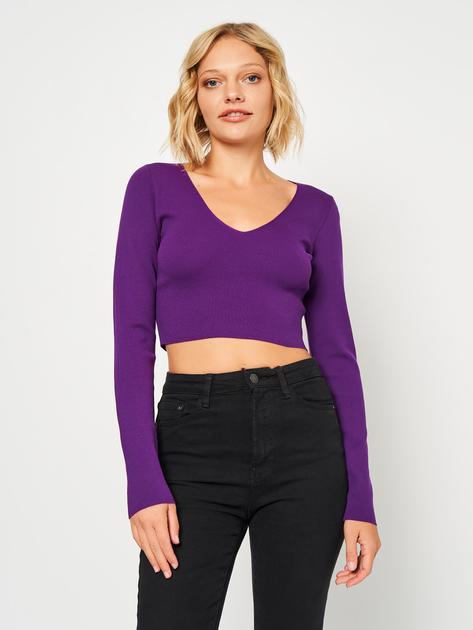 Stradivarius Purple Reign Crop Top