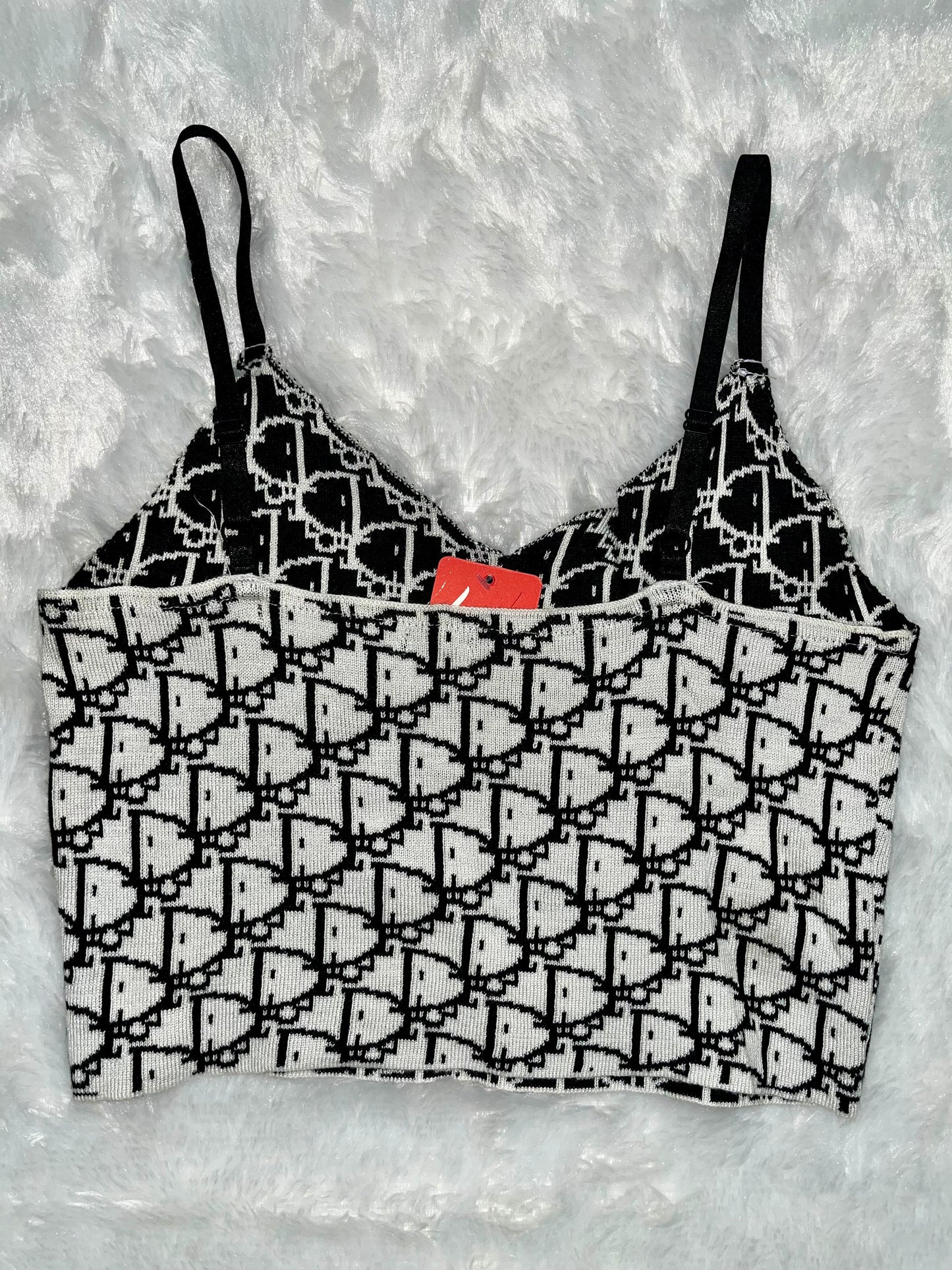 Knit Strappy Crop Top