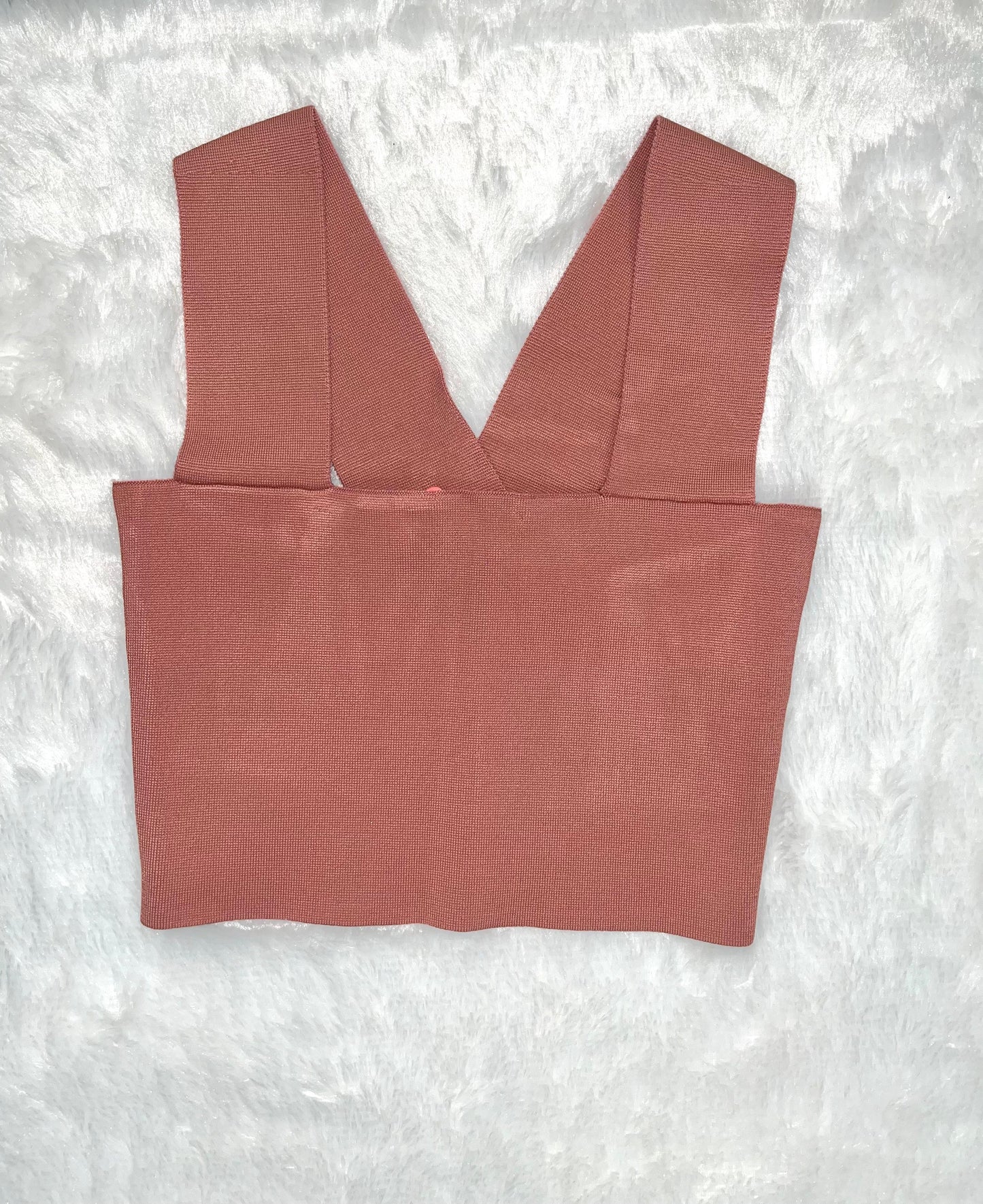 Amalfi Rosé Knit Crop Top