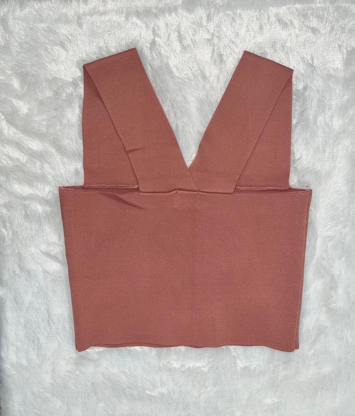 Amalfi Rosé Knit Crop Top