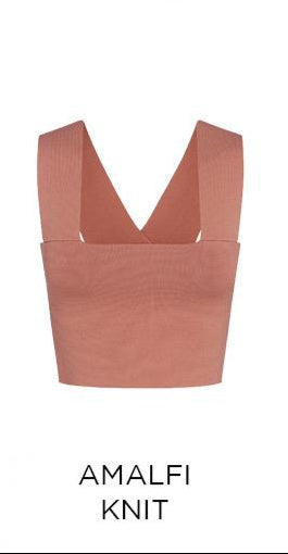 Amalfi Rosé Knit Crop Top