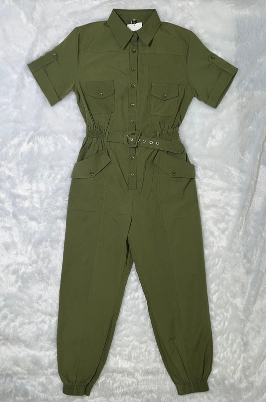 City Safari Jumpsuit – Collared & Cuffed