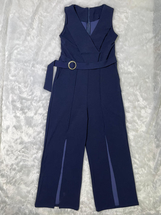 Night Luxe Navy Jumpsuit – Slit Statement