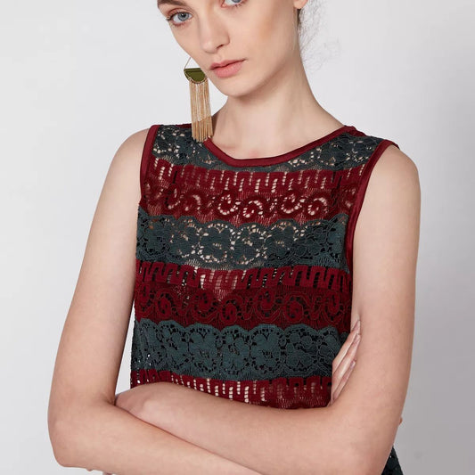 Forever 21 Colorblock Lace Tank