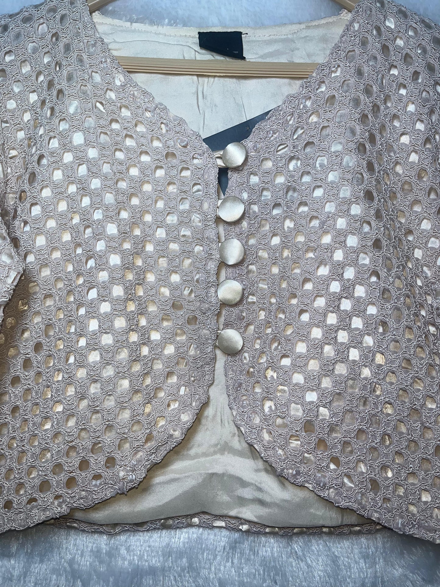Winter Crochet Net Top