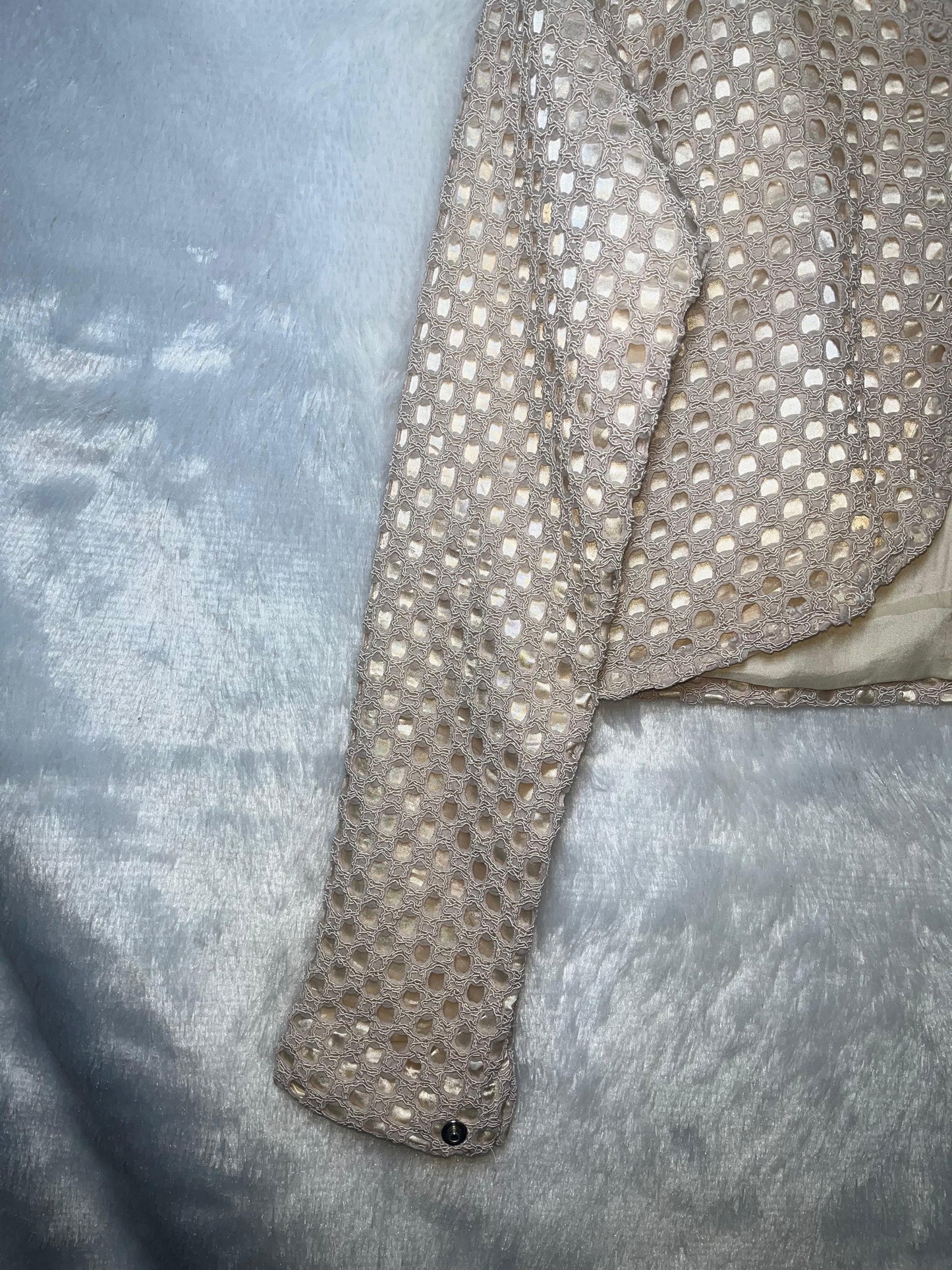 Winter Crochet Net Top