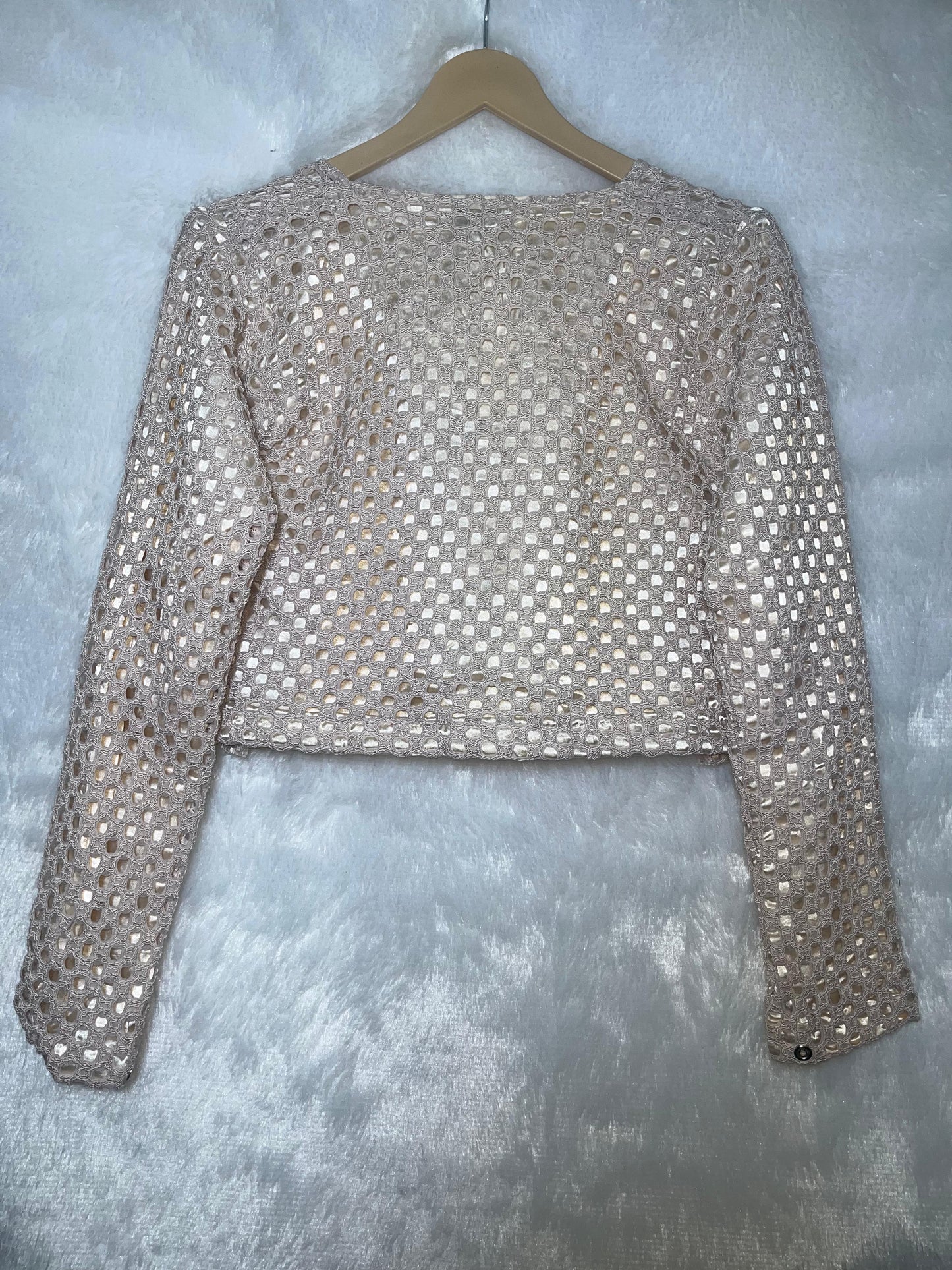 Winter Crochet Net Top