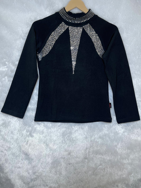 Winter Black Neck Work Top