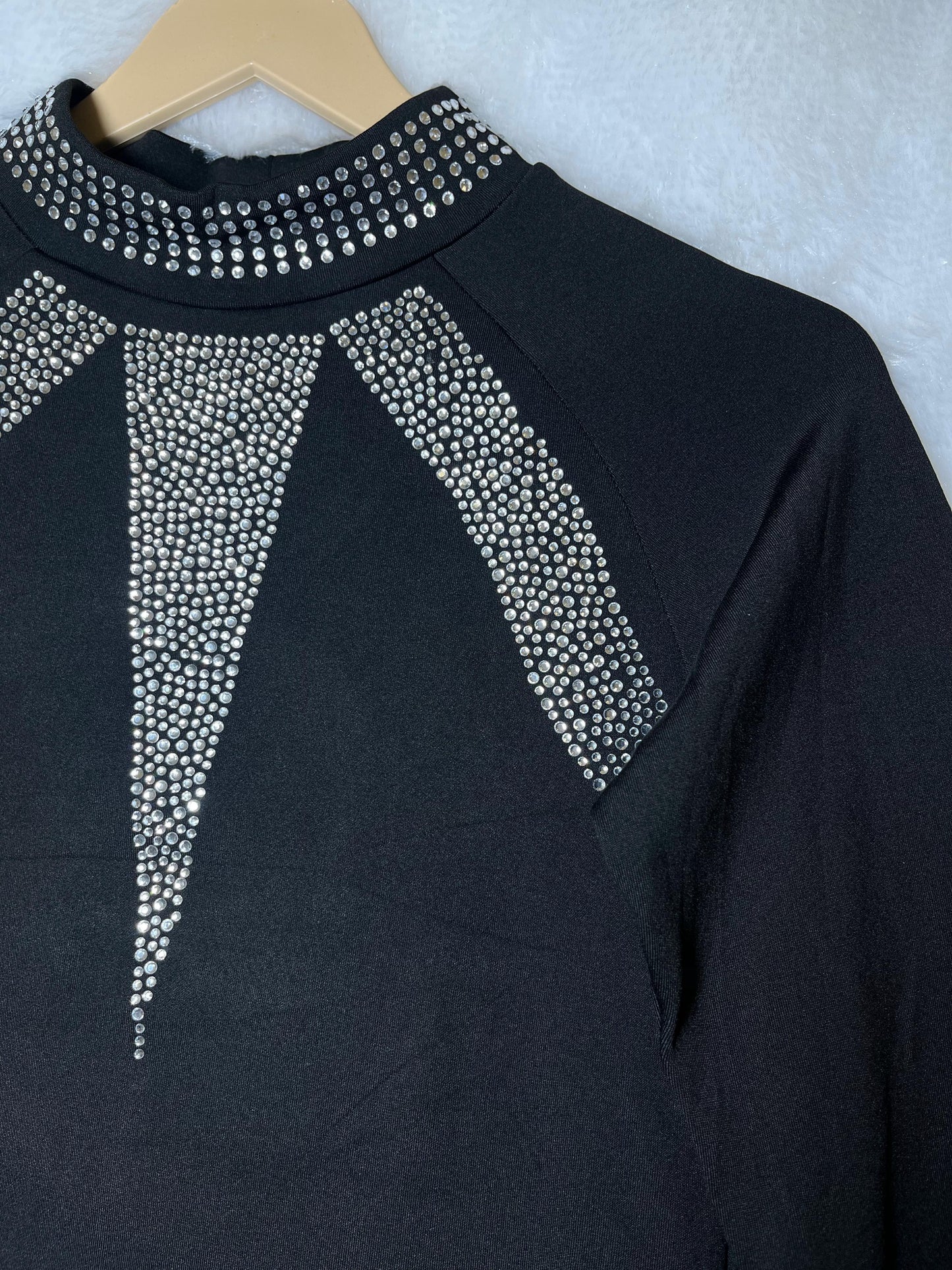 Winter Black Neck Work Top