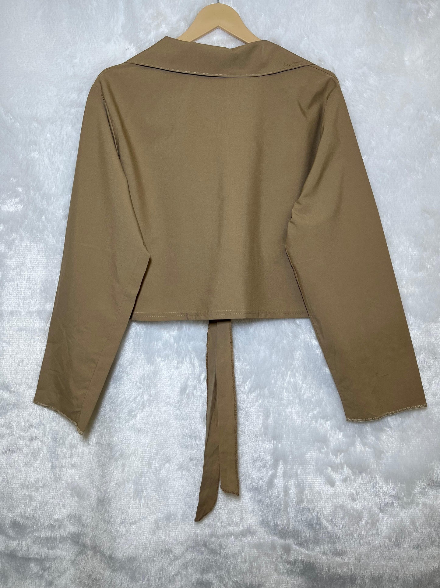 Mocha Tie Crop Top